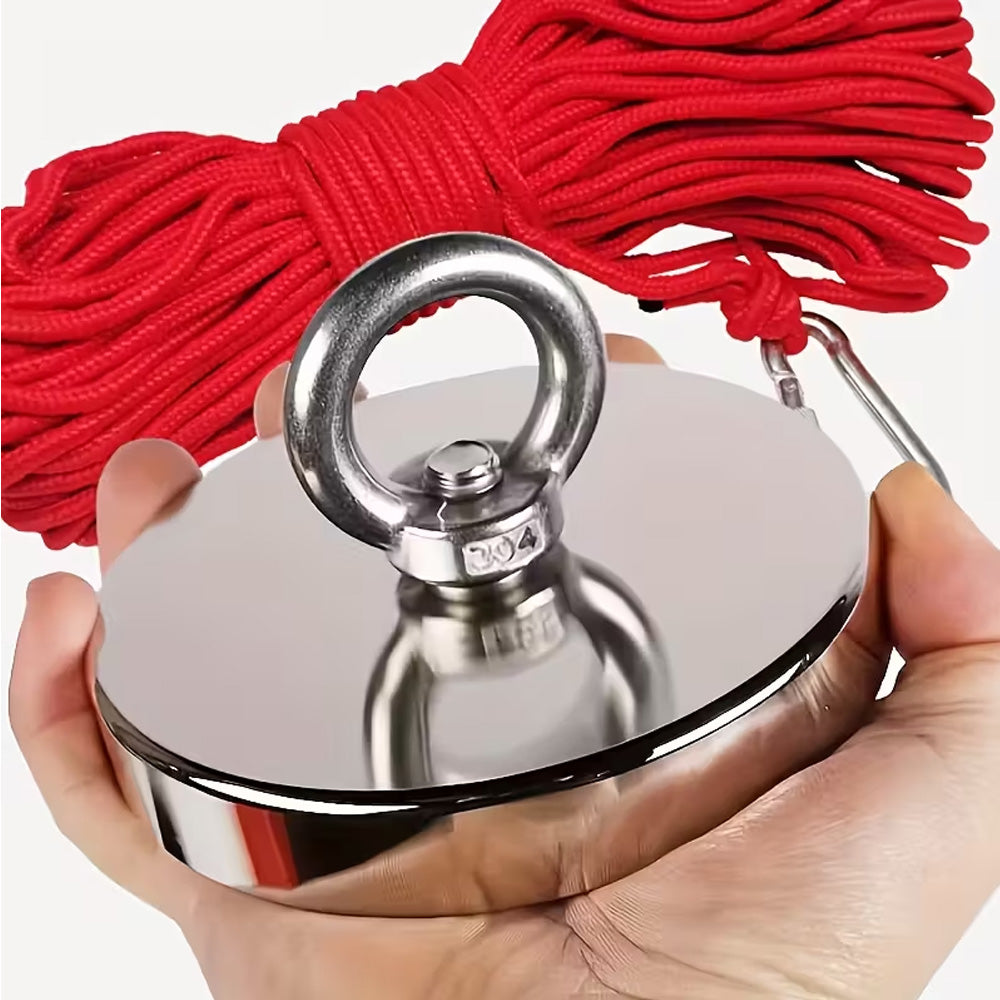 Magnet Fishing Kit-700 lbs / 350 kg Pulling Force with Rope| Strong Neodymium
