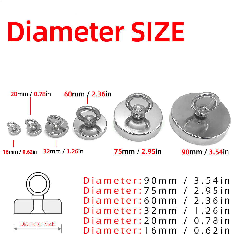 Strong Neodymium Rare Earth Hook-71 lbs of pulling force