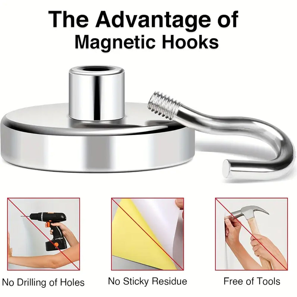 75lbs Heavy Duty Neodymium Magnetic Hook