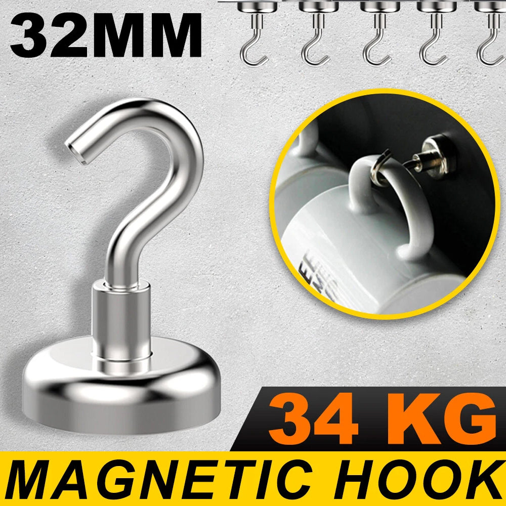 75lbs Heavy Duty Neodymium Magnetic Hook