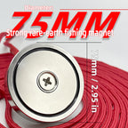 Heavy-Duty Fishing Magnet Kit - 500 lbs / 227 kg Pulling Force with Rope| Permanent Magnetism