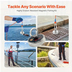 Fishing Magnet - 500 lbs / 220 kg Pulling Force | Black Lion Edition