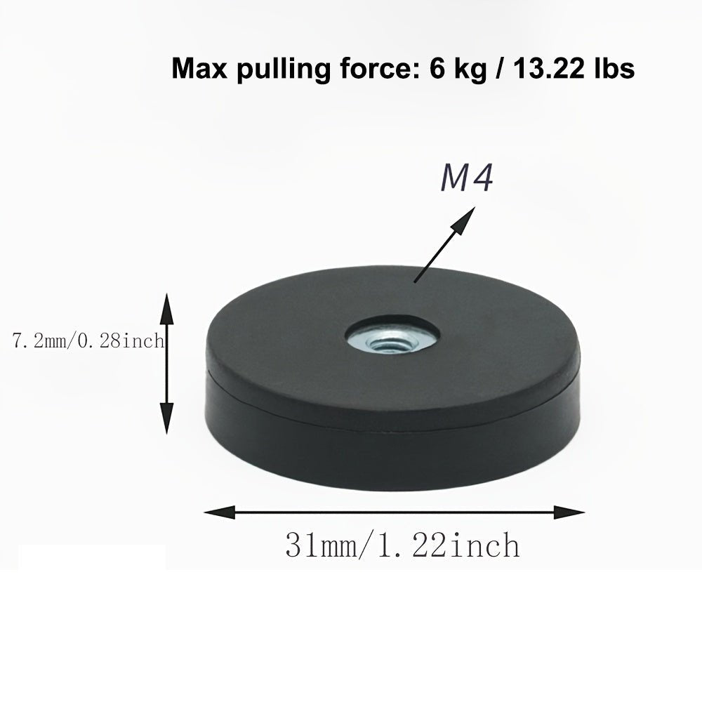 Rubber Coated Magnet|Magnetic Base - magpullbulk