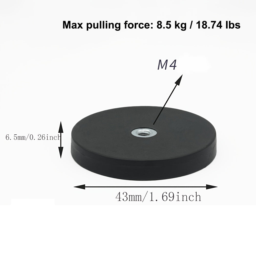 Rubber Coated Magnet|Magnetic Base - magpullbulk