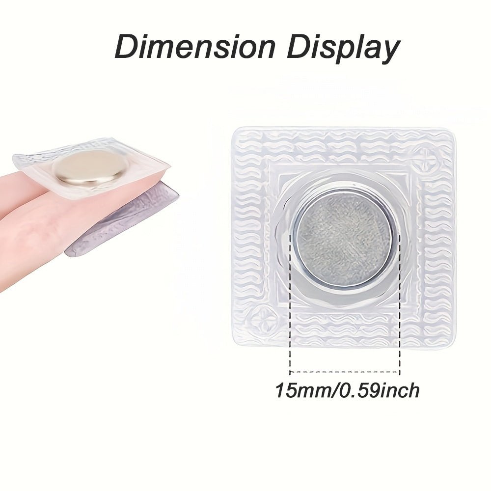 Strong Magnetic Sew - on Buttons | Invisible PVC Hidden Magnetic Clasps for Wallets, Handbags & Apparel - magpullbulk