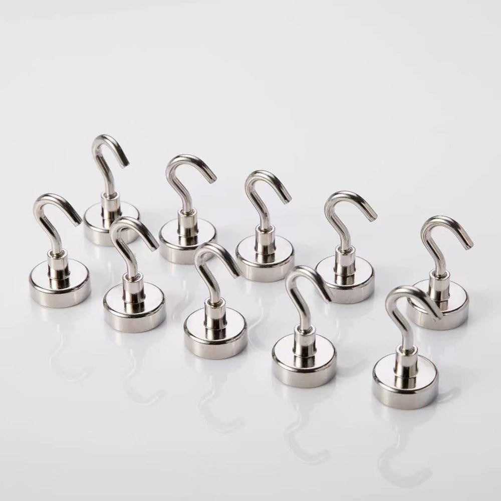 Strong Neodymium Magnet Hooks for Hanging | Heavy Duty Magnetic Hooks - magpullbulk