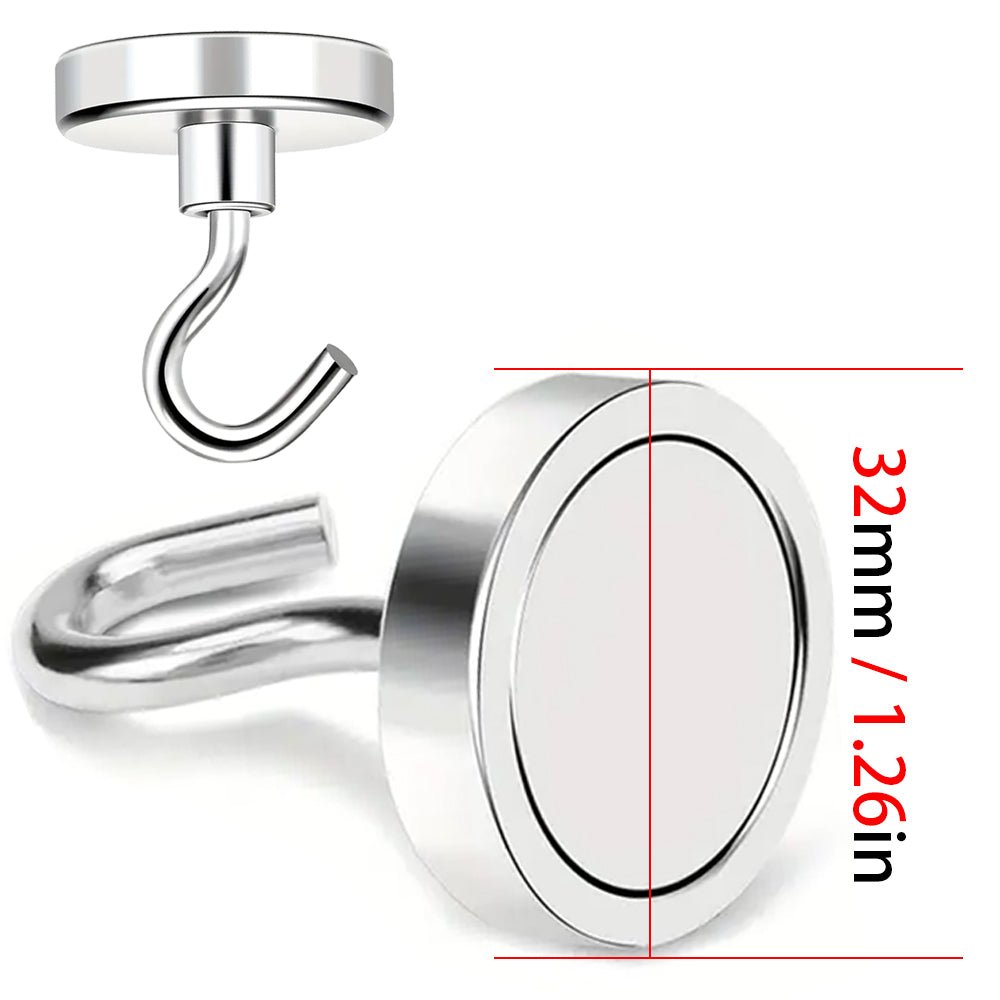 Strong Neodymium Magnet Hooks for Hanging | Heavy Duty Magnetic Hooks - magpullbulk