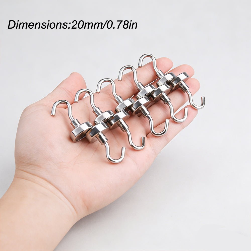 Strong Neodymium Magnet Hooks for Hanging | Heavy Duty Magnetic Hooks - magpullbulk