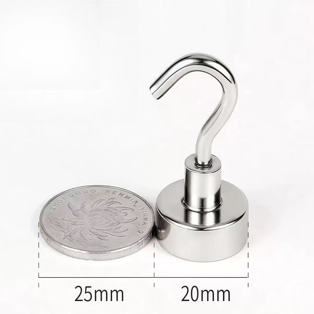 Strong Neodymium Magnet Hooks for Hanging | Heavy Duty Magnetic Hooks - magpullbulk