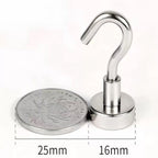 Strong Neodymium Magnet Hooks for Hanging | Heavy Duty Magnetic Hooks - magpullbulk
