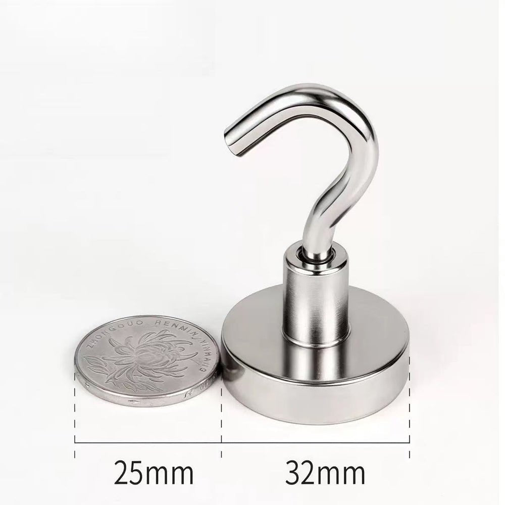Strong Neodymium Magnet Hooks for Hanging | Heavy Duty Magnetic Hooks - magpullbulk