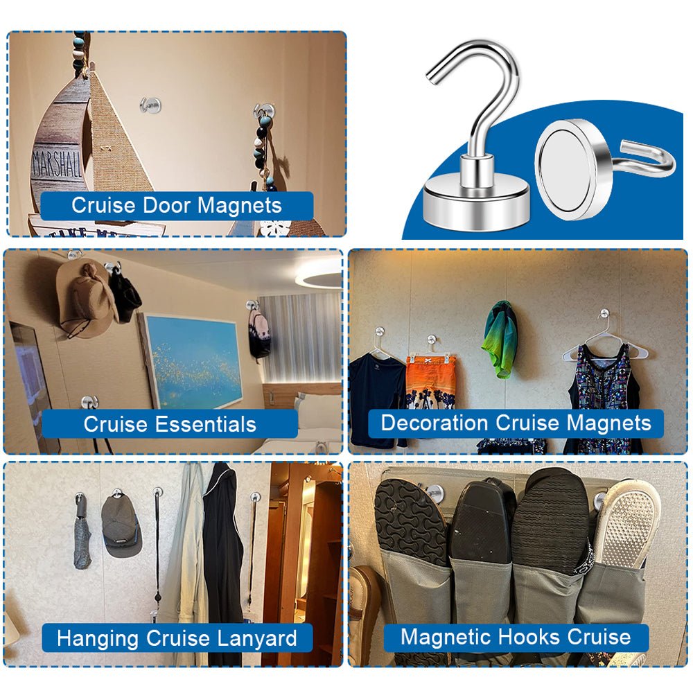Strong Neodymium Magnet Hooks for Hanging | Heavy Duty Magnetic Hooks - magpullbulk