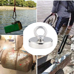 Strong Suction Fishing Magnet|NdFeB Fishing Magnet for Underwater Retrieving & Treasure Hunting - magpullbulk