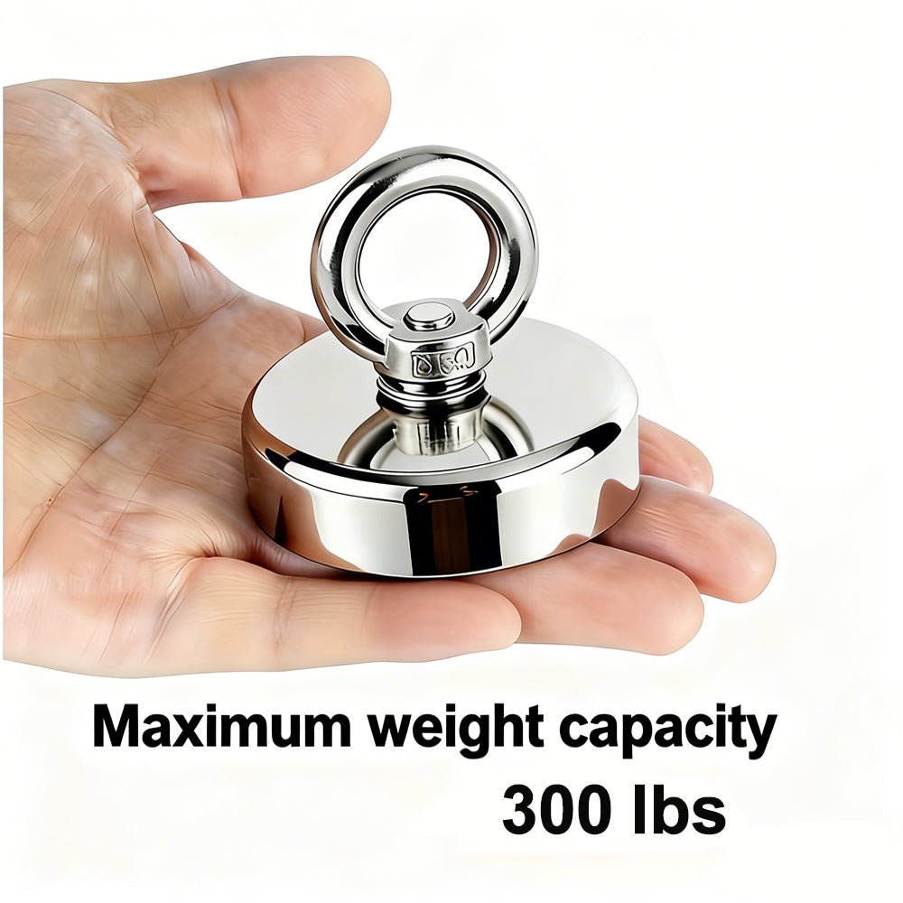 Strong Suction Fishing Magnet|NdFeB Fishing Magnet for Underwater Retrieving & Treasure Hunting - magpullbulk