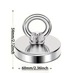 Strong Suction Fishing Magnet|NdFeB Fishing Magnet for Underwater Retrieving & Treasure Hunting - magpullbulk
